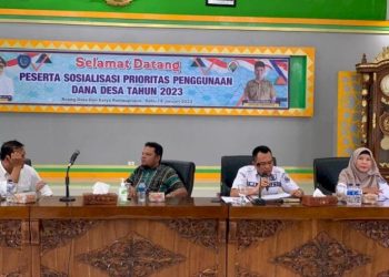 Dinas Pemberdayaan Masyarakat dan Desa Labuhan Batu laksanakan Rapat Sosialisasi