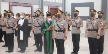 Kapoldasu Pimpinan Serahterima Jabatan Sejumlah Pejabat Utama Polda dan Kapolres