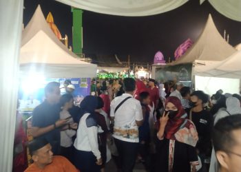 Stand UMKM di Arena MTQ Kota Medan Penuh Sesak.