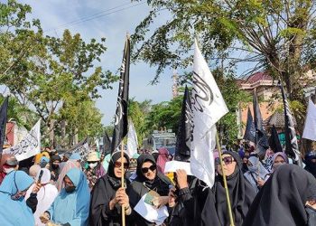 Jalan T Amir Hamzah Diblokade Massa Karena Aksi Atas Buntut Kasus Pembakaran Alquran Konsulat Jenderal Denmark