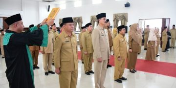 7 Orang Pejabat Eselon II dan 25 Orang Eselon III Dilantik Bupati Deliserdang