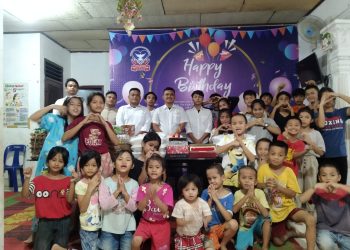 Niko Simatupang, SH Bacaleg Partai Perindo Dapil I Kota Medan, Rayakan Ulang Tahun Bersama Anak Panti Asuhan