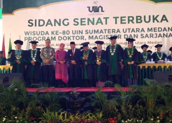 UIN SU Wisuda 3.104 OrangSarjana Baru, Rektor: Insya Allah Fakultas Kedokteran UIN SU Segera Berdiri.
