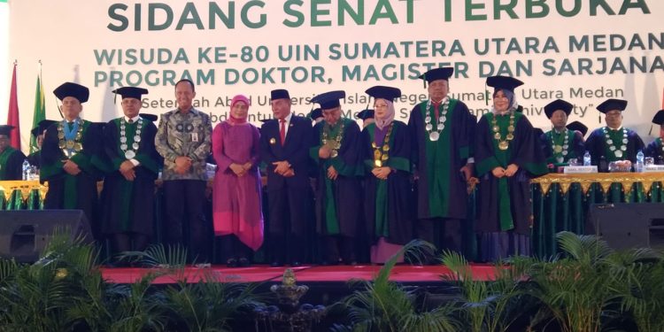 UIN SU Wisuda 3.104 OrangSarjana Baru, Rektor: Insya Allah Fakultas Kedokteran UIN SU Segera Berdiri.