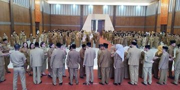 Meski Sudah Mendaftar Sebagai Bacaleg, Ashari Tambunan tetap Lantik Ratusan ASN Pemkab Deliserdang, Simak Alasannya!