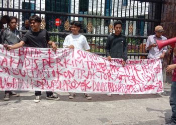 PALU SUMUT Demo ke-III Dugaan Korupsi Proyek Dinas PERKIM Tapsel T.A 2020-2021-2022