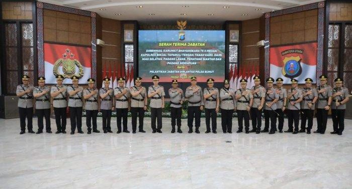 Siap Kawal Pemilu 2024, Panca Lantik Sejumlah Kapolres Hingga Pejabat Utama Poldasu