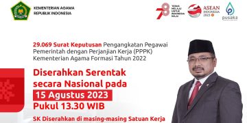 Kabar Gembira SK PPPK Kemenag Akan Diserahkan Serentak Pada 15 Agustus 2023