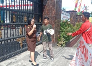 Dinilai Lambat, AMPU Kembali Demo Kejatisu Minta Kasus KIP Univa Segera Diperoses