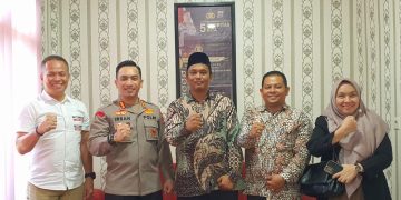 Didampingi Kasat Intel Kapolres Terima Kunjungan Komisioner Bawaslu Kabupaten Deliserdang