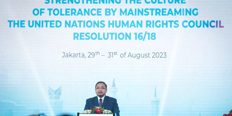 Pembukaan Jakarta Plurilateral Dialogue (JPD) 2023 Menag : Budaya Toleransi Kunci Utama Mengelola Perbedaan