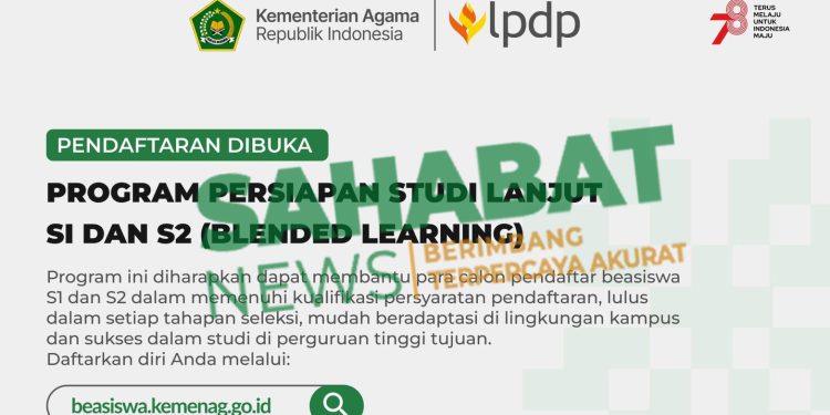 Gratis! Kemenag Buka Program Persiapan Studi Lanjutan Untuk S1 Dan S2, Buruan Daftar.