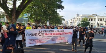 Tolak Calon Gubernur Titipan Istana, KALAMSU Gelar Aksi Di Lapangan Merdeka Medan