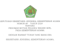 KSJ 40 Tahun 2024 Tentang Pedoman Mutasi Pegawai Negeri Sipil pada Kementerian Agama