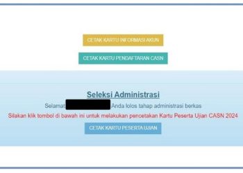 Jadwal Cetak Kartu Ujian SKD CPNS 2024 BKN