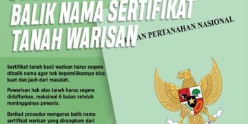 Syarat Balik Nama Sertifikat Tanah Orang Tua ke Anak