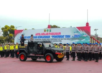 Kerahkan 1.110 Personel Polda Sumut Amankan F1 Powerboat Toba 2025