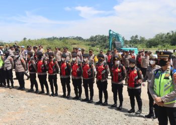 Polresta Deli Serdang Amankan Eksekusi Lahan Bendungan Lau Simeme, Proyek PSN Berjalan Lancar dan Tanpa Penolakan