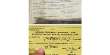Diduga Gelapkan Dana LPM, Kwitansi Palsu Catut Nama Lurah Beredar