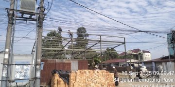 Bangunan Diduga Tanpa Izin PBG Berdiri di Medan Deli, Aparat Turun Tangan