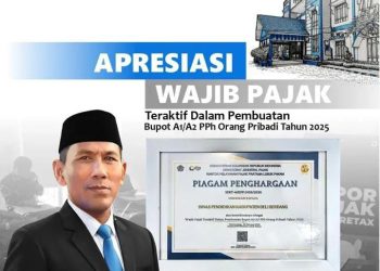 Dinas Pendidikan Deli Serdang Terima Penghargaan Sebagai Wajib Pajak Teraktif