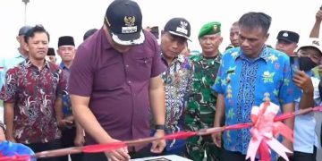 Bupati Deli Serdang Meresmikan Jembatan Baru Di Hamparan Perak